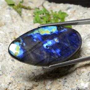 Spectrolite multicolore naturelle forme fantaisie, 22,43 ct, opaque