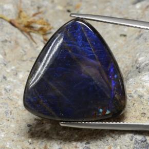 Spectrolite multicolore naturelle trillion, 23,11 ct, opaque