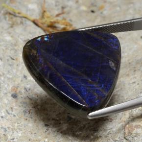 Spectrolite multicolore naturelle trillion, 23,11 ct, opaque