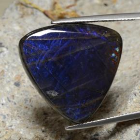 Spectrolite multicolore naturelle trillion, 23,11 ct, opaque
