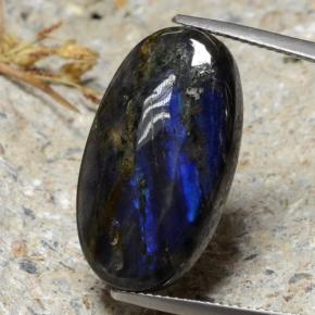 Spectrolite multicolore naturelle coupe ovale, 14,49 ct, opaque