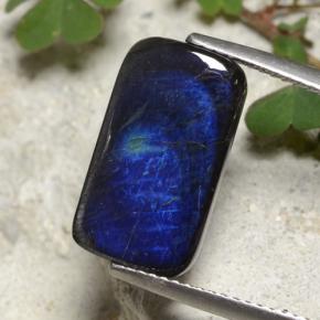 Spectrolite Multicolore naturelle Coupe coussin, 4.98 ct, Opaque