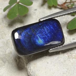 Spectrolite Multicolore naturelle Coupe coussin, 4.98 ct, Opaque