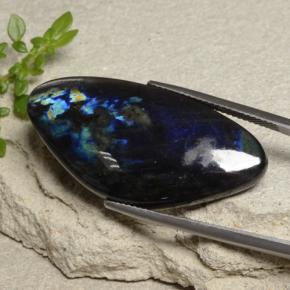 Spectrolite multicolore naturelle forme fantaisie, 23,37 ct, opaque