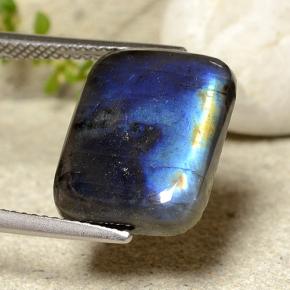 Spectrolite Multicolore naturelle Coupe coussin, 6.99 ct, Opaque