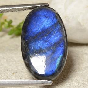 Spectrolite Multicolore naturelle Coupe ovale, 5.19 ct, Opaque