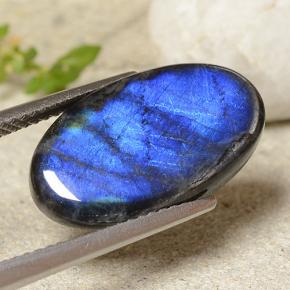 Spectrolite Multicolore naturelle Coupe ovale, 5.19 ct, Opaque