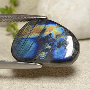 Spectrolite Multicolore naturelle Forme fantaisie, 6.97 ct, Opaque