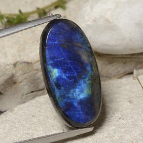 Spectrolite Multicolore naturelle Coupe ovale, 5.96 ct, Opaque