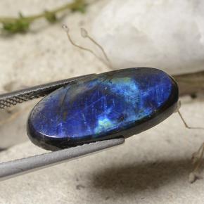 Spectrolite Multicolore naturelle Coupe ovale, 5.96 ct, Opaque