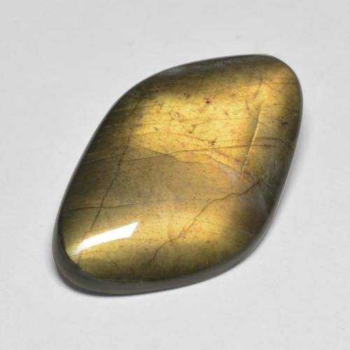 Spectrolite multicolore naturelle forme fantaisie, 16,28 ct, opaque