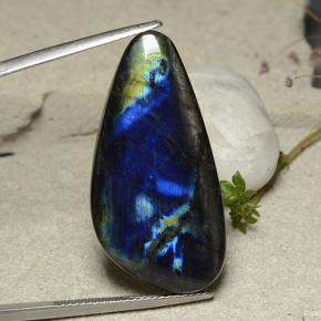 Spectrolite multicolore naturelle forme fantaisie, 19,66 ct, opaque