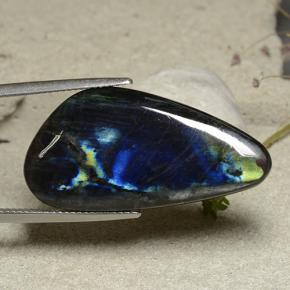 Spectrolite multicolore naturelle forme fantaisie, 19,66 ct, opaque
