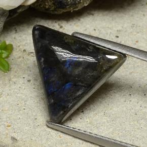 Spectrolite Multicolore naturelle Trillion, 4.53 ct, Opaque