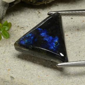 Spectrolite Multicolore naturelle Trillion, 4.53 ct, Opaque