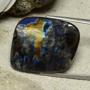Spectrolite Multicolore naturelle Forme fantaisie, 14.46 ct, Opaque
