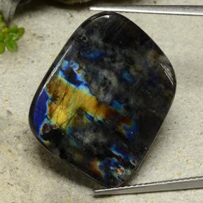 Spectrolite Multicolore naturelle Forme fantaisie, 14.46 ct, Opaque