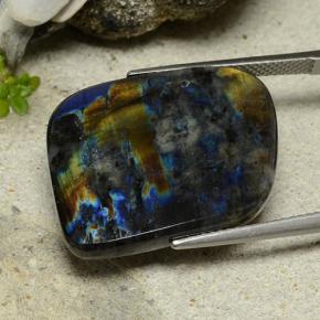 Spectrolite Multicolore naturelle Forme fantaisie, 14.46 ct, Opaque