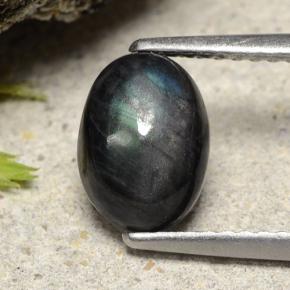 Spectrolite Multicolore naturelle Coupe ovale, 1.49 ct, Opaque