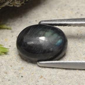 Spectrolite Multicolore naturelle Coupe ovale, 1.49 ct, Opaque