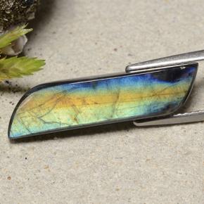 Spectrolite multicolore naturelle forme fantaisie, 5,02 ct, opaque