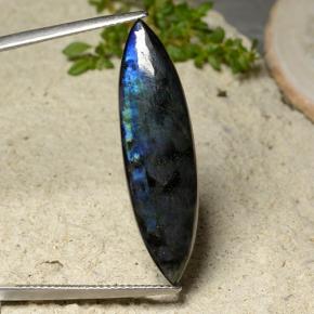 Spectrolite Multicolore naturelle Marquise, 8.57 ct, Opaque