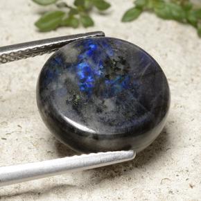 Spectrolite Multicolore naturelle Coupe roude, 6.72 ct, Opaque