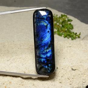 Spectrolite Multicolore naturelle Coupe coussin, 20.47 ct, Opaque