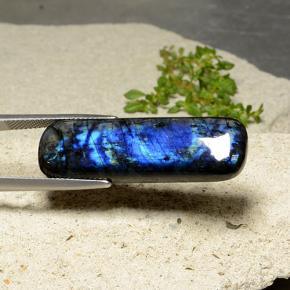 Spectrolite Multicolore naturelle Coupe coussin, 20.47 ct, Opaque