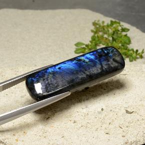 Spectrolite Multicolore naturelle Coupe coussin, 20.47 ct, Opaque