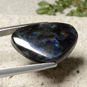 Spectrolite multicolore naturelle forme fantaisie, 9,03 ct, opaque