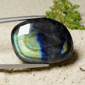 Spectrolite multicolore naturelle forme fantaisie, 18,14 ct, opaque