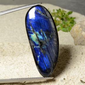 Spectrolite multicolore naturelle forme fantaisie, 16,83 ct, opaque
