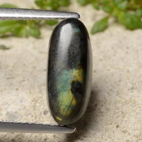 Spectrolite Multicolore naturelle Coupe ovale, 2.84 ct, Opaque