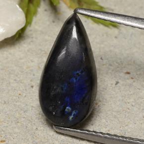 Spectrolite Multicolore naturelle En forme de poire, 2.30 ct, Opaque