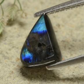 Spectrolite multicolore naturelle forme fantaisie, 1,09 ct, opaque