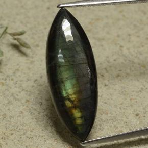 Spectrolite Multicolore naturelle Marquise, 5.78 ct, Opaque