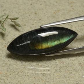 Spectrolite Multicolore naturelle Marquise, 5.78 ct, Opaque