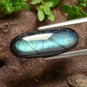 Spectrolite Multicolore naturelle Coupe ovale, 4.18 ct, Opaque