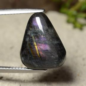 Spectrolite Multicolore naturelle Trillion, 6.45 ct, Opaque