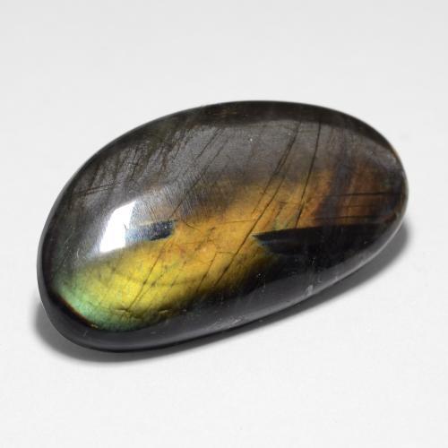 Spectrolite multicolore naturelle forme fantaisie, 9,95 ct, opaque