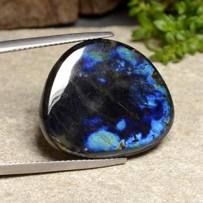 Spectrolite multicolore naturelle forme fantaisie, 12,68 ct, opaque