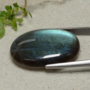 Spectrolite Multicolore naturelle Coupe ovale, 25.53 ct, Opaque