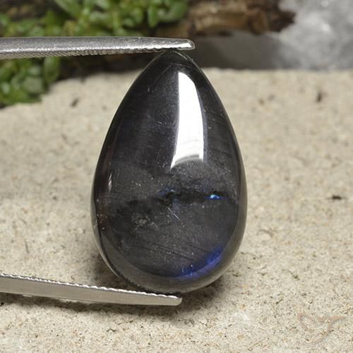 14.15ct Naturel Multicolore Spectrolite, En forme de poire, Opaque
