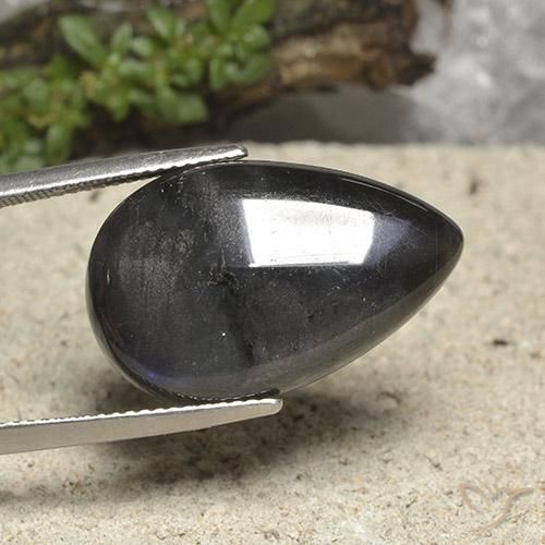 Spectrolite Multicolore naturelle En forme de poire, 14.15 ct, Opaque
