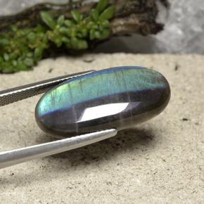 Spectrolite Multicolore naturelle Coupe ovale, 13.14 ct, Translucide