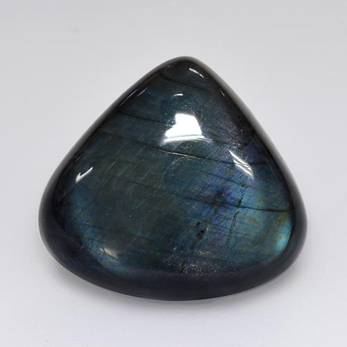 Spectrolite Multicolore naturelle En forme de poire, 9.77 ct, Opaque