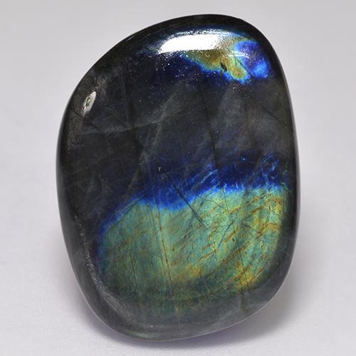 Spectrolite Multicolore naturelle Forme fantaisie, 18.14 ct, Opaque