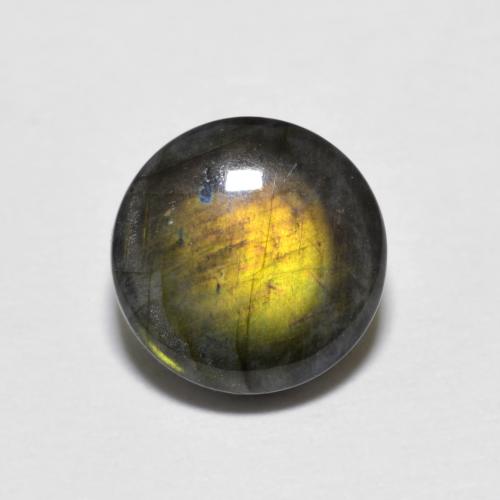 Spectrolite Multicolore naturelle Coupe roude, 1.60 ct, Opaque