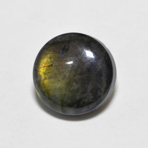 Spectrolite Multicolore naturelle Coupe roude, 1.60 ct, Opaque